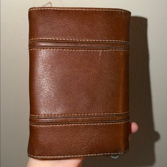 Vintage Y2K Liz Claiborne Brown Leather Folded Wallet - Picture 2 of 6
